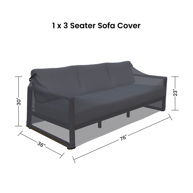 Housse pour canapé de patio en aluminium Hamarto