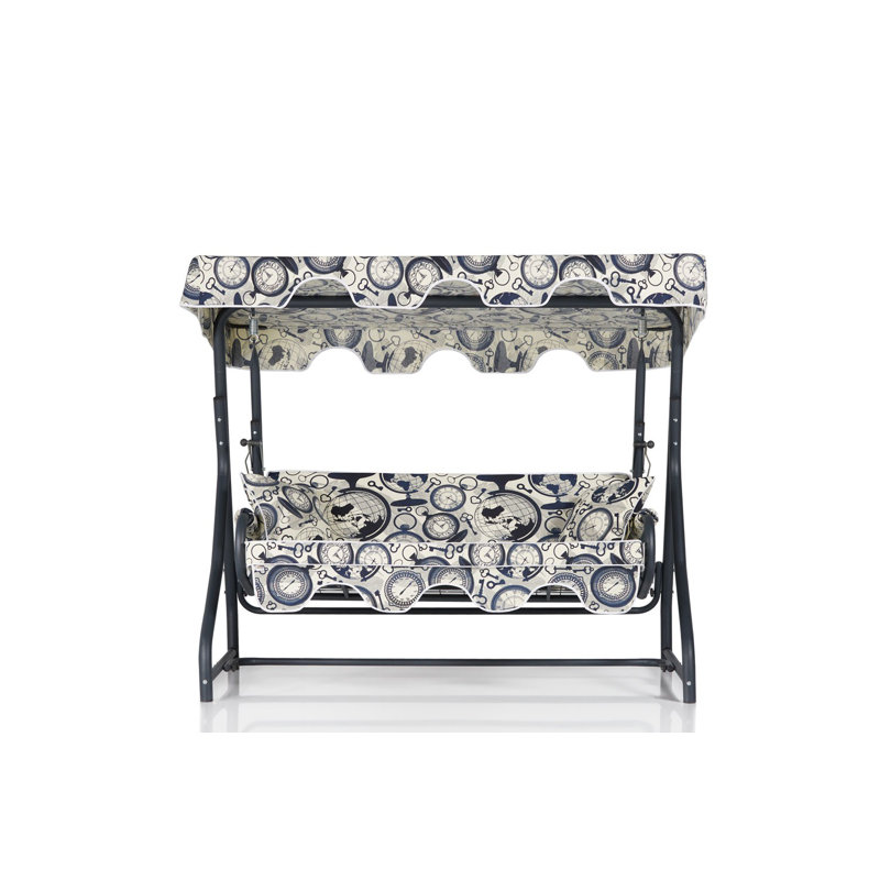 Chaise hamac Rishikesh, Globe bleu beige