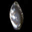 Cristal de forme libre en agate noire et blanche