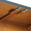 Buffet de rangement - Bleu marine. 4 portes avec portes en verre. Tablettes réglables pour le salon. . Living. Conception élégante. Trou de câble-2022217451