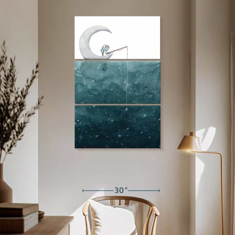 Fishing For Stars, 65" H x 42" W