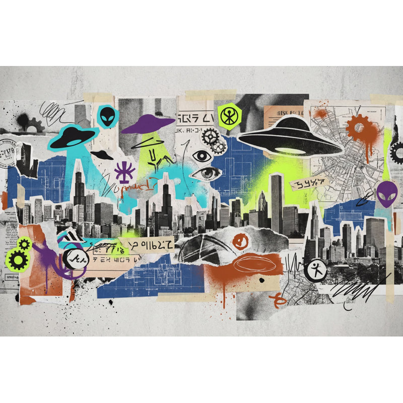 Affiche, papier peint mural, texture de papier urbain, Non tissé, 160 po x 108 po