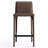 Full Assembled 26"H Counter Stool, Saddle Leather Upholstered Bar Stool With Padded Seat, Counter Height Barstool With Metal Frame Footrest For Kitchen Island Bar Counter, Brown-317936941-306793868