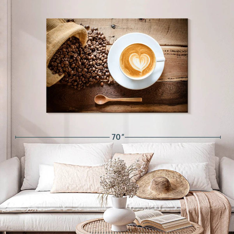Yarlin Latte Coffee, 32" H x 48" W