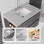 Meuble-lavabo flottant avec tiroir à fermeture en douceur et comptoir en marbre de culture-1993663121