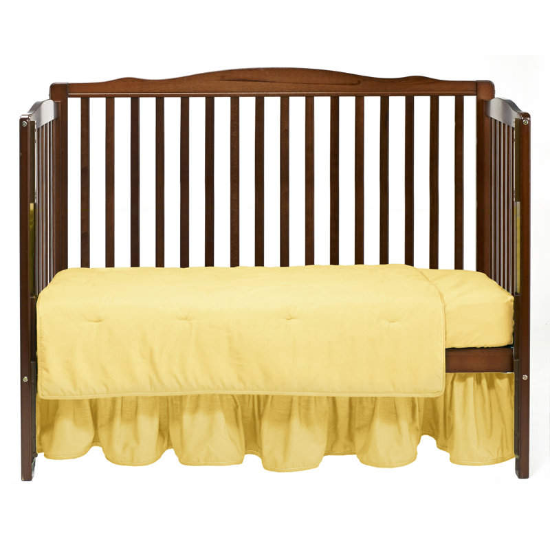 Ensemble de literie pour lit de bébé 3 pièces Bostic, Jaune