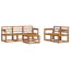 Vidaxl Outdoor Sofa Set Solid Acacia Wood Sectional Garden Furniture Modern