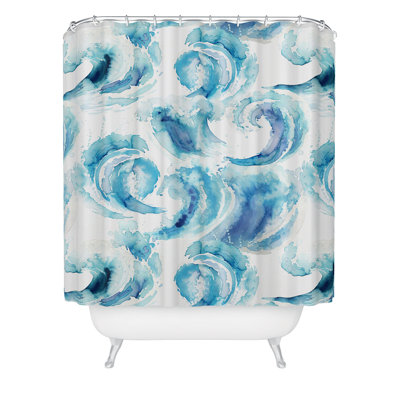 Rideau de douche Ninola Design Sea Waves
