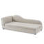 Canapé surdimensionné pour chiens de taille moyenne / grande - dossier moderne à vagues irrégulières, accoudoir simple, tissu en lin respirant de qualité supérieure, coussin doux et pieds en plastique bas - beige-1135195203