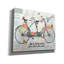 Toile épique Graffiti «Vintage Bicycle With Map B» par Jean Plout, 24 po x 20 po