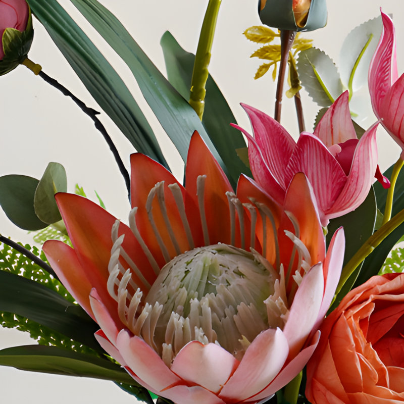 Ornements de fleurs simulées