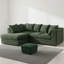 Jumbo Cord Upholstered Corner Sofa Small Back Cushion with Foot Stool -444416635-468277970