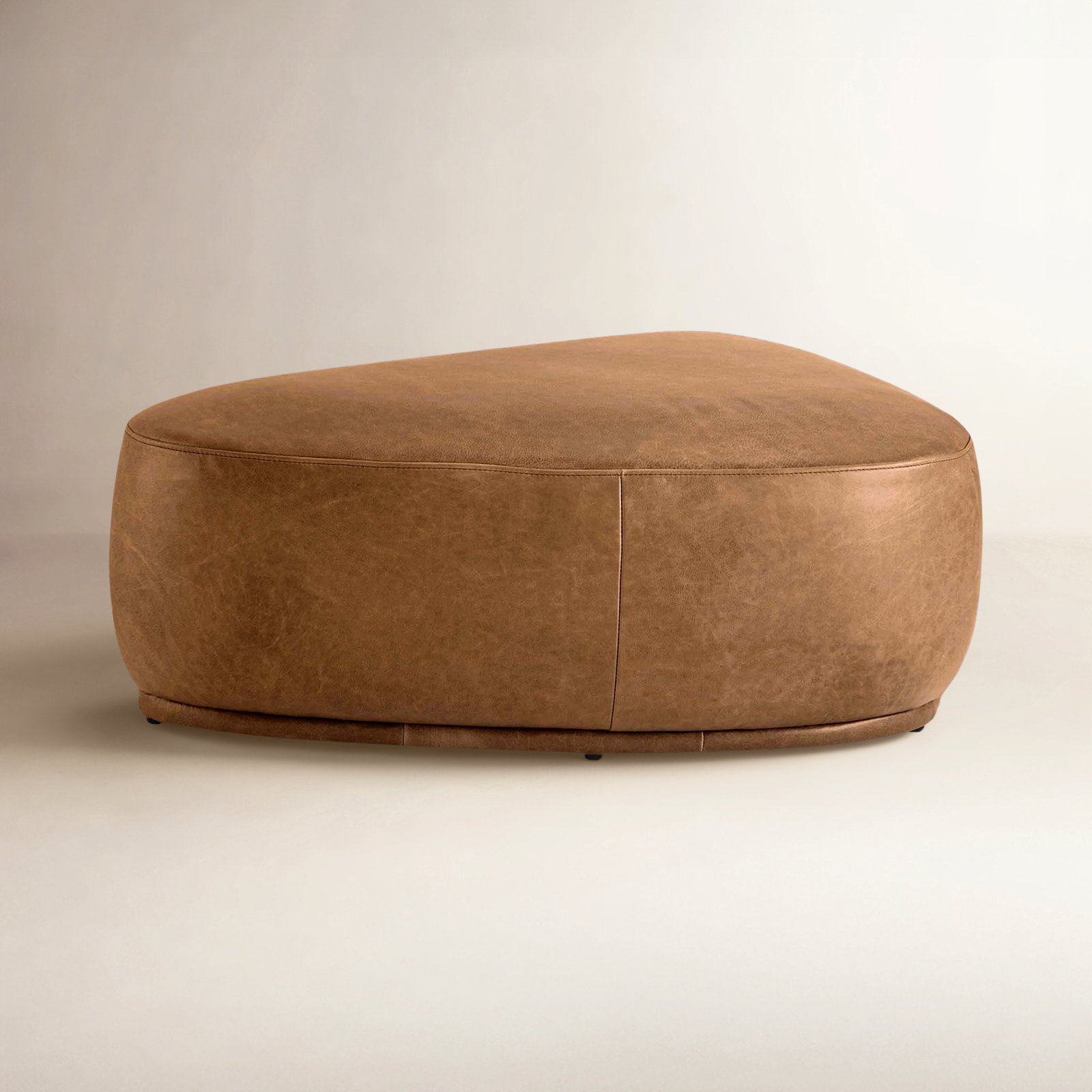 Adna 44" Genuine Leather Ottoman Set
