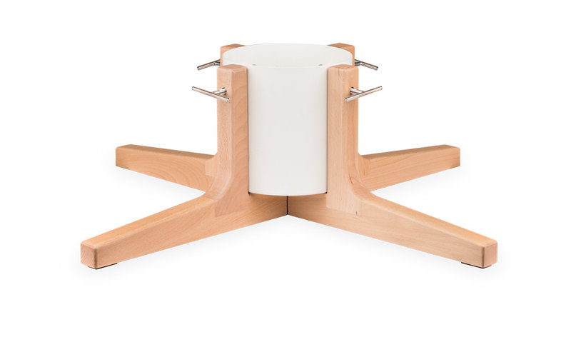 Rustic Christmas Tree Stand - Medium -, White