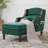 Oversized Chaise Lounge Chair Wide Seat Chenille Single Sofa Bed with Storage Pockets, 800lb Capacity Solid Wood Frame Sleeper Armchair for Living Room & Bedroom-1563542110