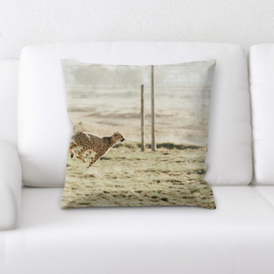 Worthen Cheetah Throw Pillow