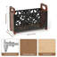 Porte-revues en bois avec motif Lotus