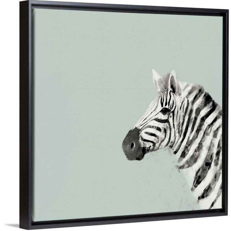 Art sur toile pop safari ii Siciliano, H 30 po x l 30 po x P 1,75 po, Cadre flottant noir