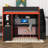 Gaming Loft Bed With LED Lights, Wood Loft Bed With Desk And Storage, Open Shelves For Study Bedroom-1770772352