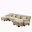 Canapé modulaire à combinaison libre, canapé en forme de U pour le salon, canapé confortable à 4 places avec 2 repose-pieds, chenille-916944673-916944672-916944677