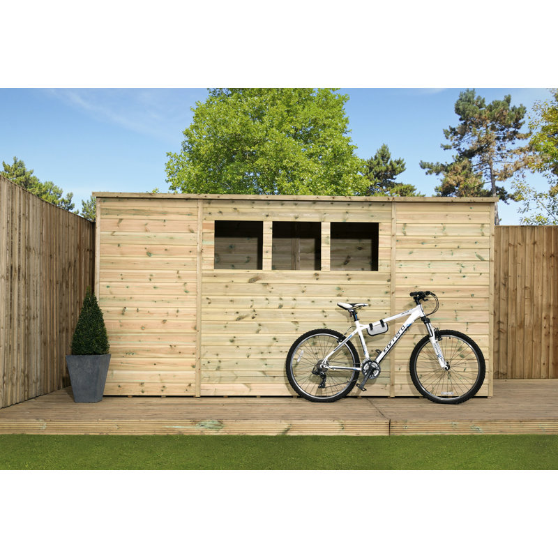 Shiplap Pent Wooden Shed, 7 Ft. W x 7 Ft. D