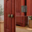 MDF 4 Tier 72 Inch Tall Corner Storage Cabinet With 8 Doors For Kitchen Living Room Bathroom