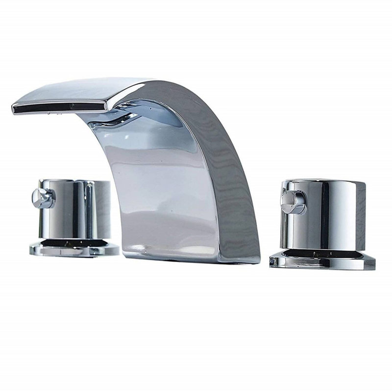 Widespread 2-handle Bathroom Faucet, Chrome