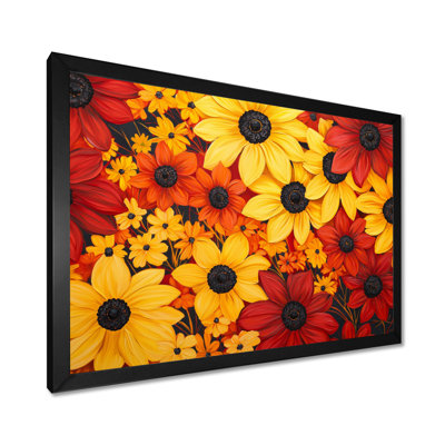 «Autumn Daisy Garden Charm I» - impression murale marguerites