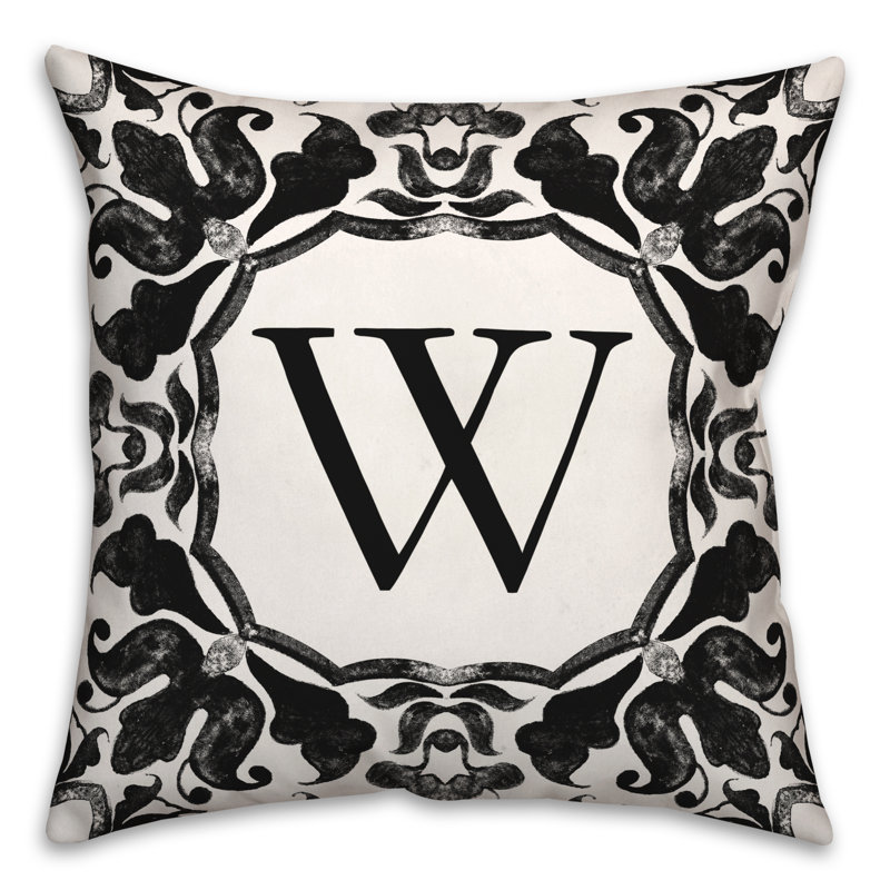  Housse et insert de coussin carré extérieur P Monogram, W