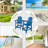 HDPE Tall Adirondack Chair Set with Table-95914942