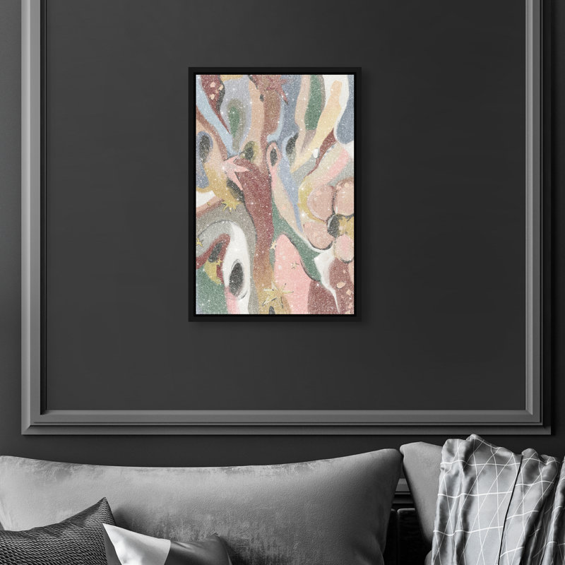 Modern Folk I Print by Oliver Gal, 16"H x 11"W, Black Floater Frame