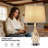 ChenJoss 23" Table Lamp Set With Night Light And USB Ports, suitable for bedrooms, living rooms, desks, and offices