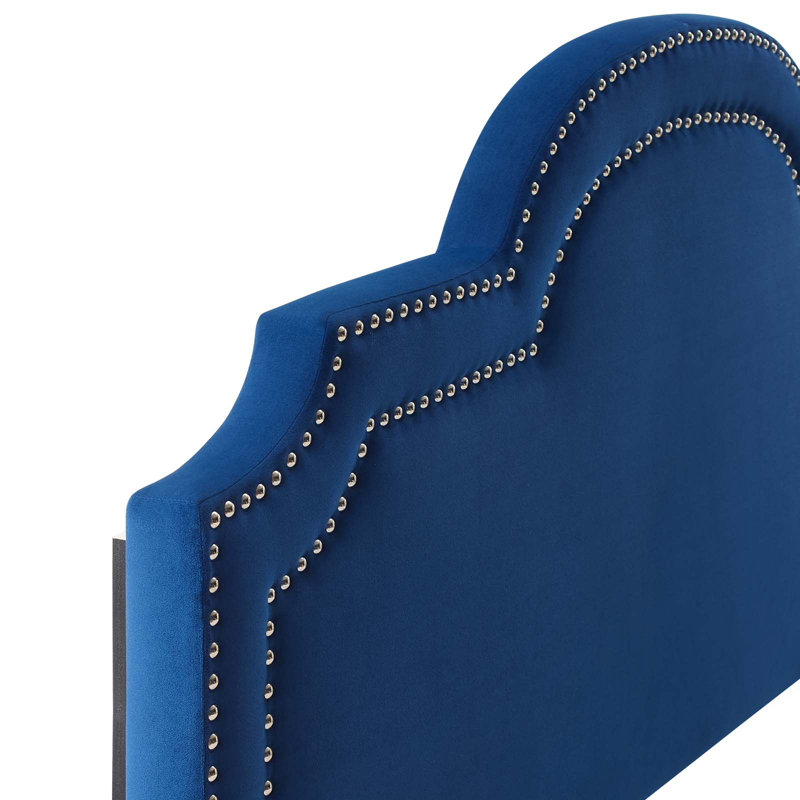 Modway Belinda Performance Velvet Headboard, Navy, King/California King