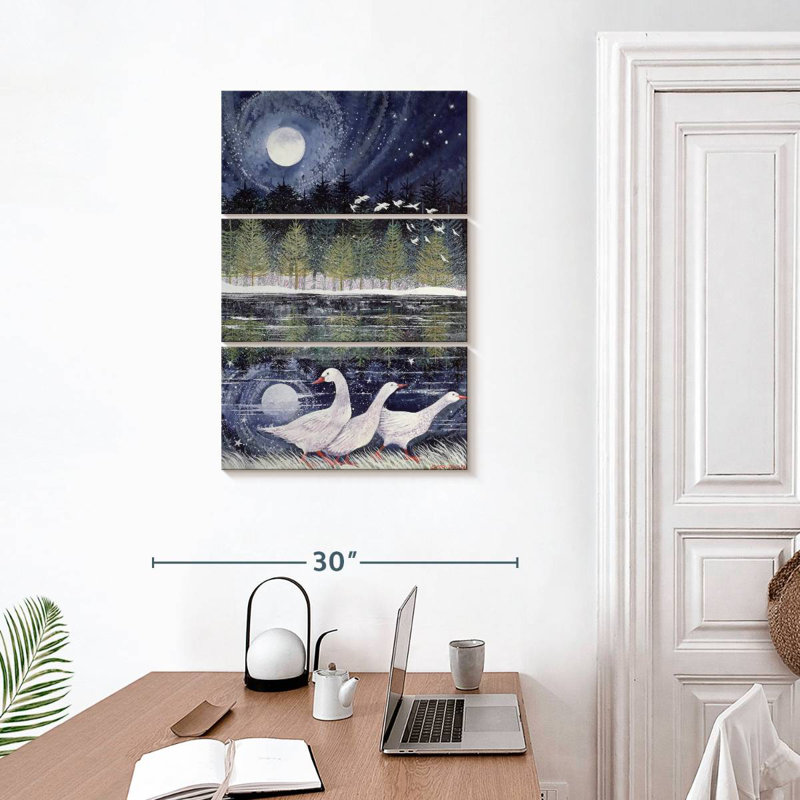 Brampt Snow Geese, 32" H x 20" W