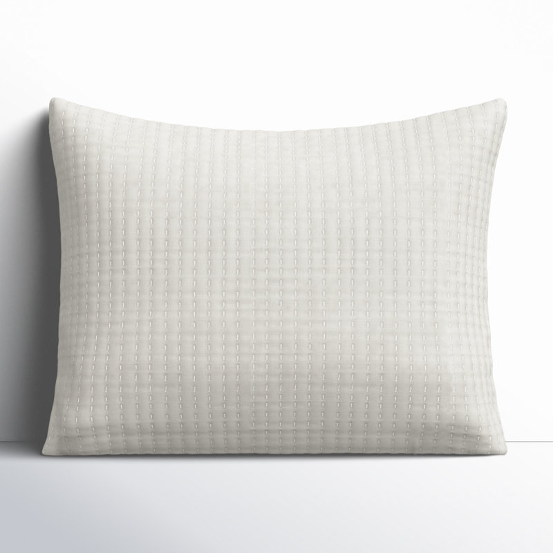Maybell 100% Cotton Envelope Sham, Standard/Twin, Natural