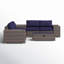 Ensemble de conversation modulaire avec coussins 8 pièces Demarest-384191210