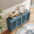 60" Antique Buffet Cabinet With Floral Carvings With Solid Wood Legs Antique Brass Handles Adjustable Shelves, TV Stand For 65''+ TV, Sideboard For Living Room,Dining Room-1532514484