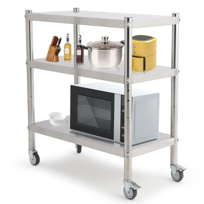 81.3 cm W Stainless Steel Shelving Unit