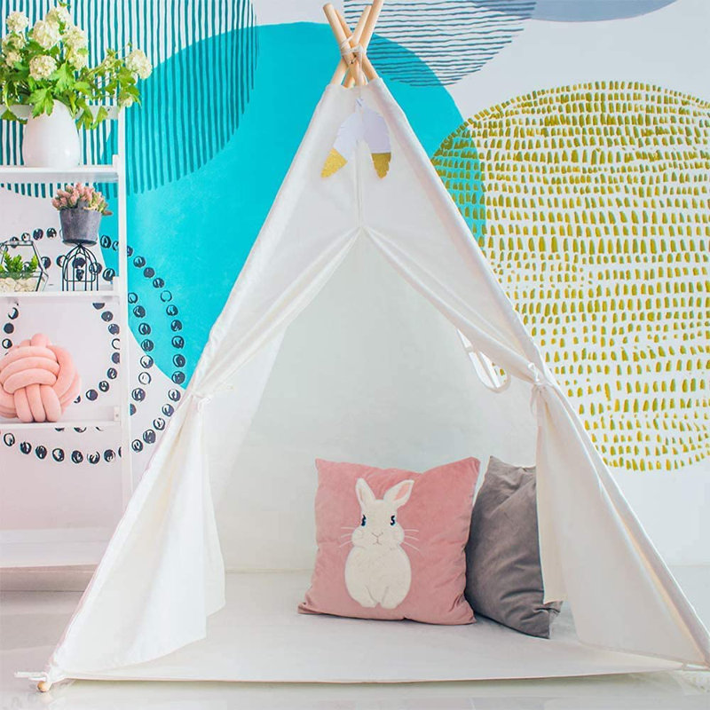 Wayfair Samples 47'' W x 47'' D Indoor / Outdoor Polyester Triangular Play Tent