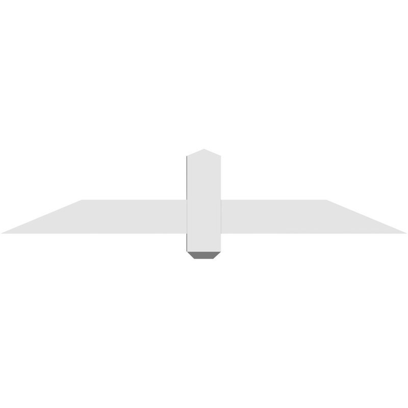 Support à pignon en uréthane Eugene, L 48 po x H 10 po, P 2 po x F 4 po