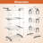 Metal Foldable Gullwing Drying Rack