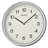 QHA008SLH Wall Clock, Metallic Silver-76030420