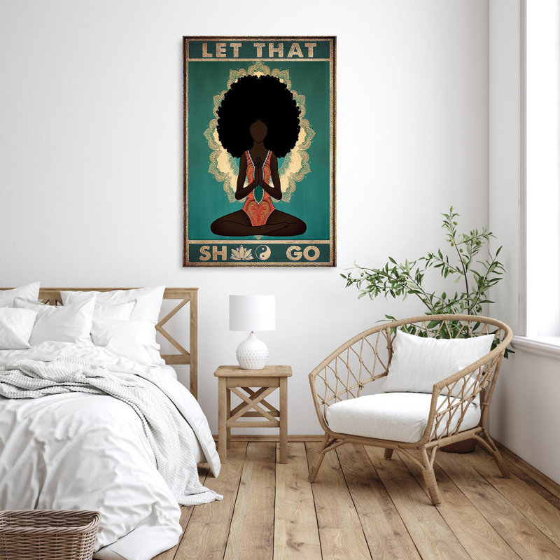 «Yoga Let That Shoo Go On», impression sur toile, H 36 po x l 24 po x P 1,25 po