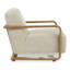 ECKERSLEY LOUNGE CHAIR CREAM FAUX FUR-336094719
