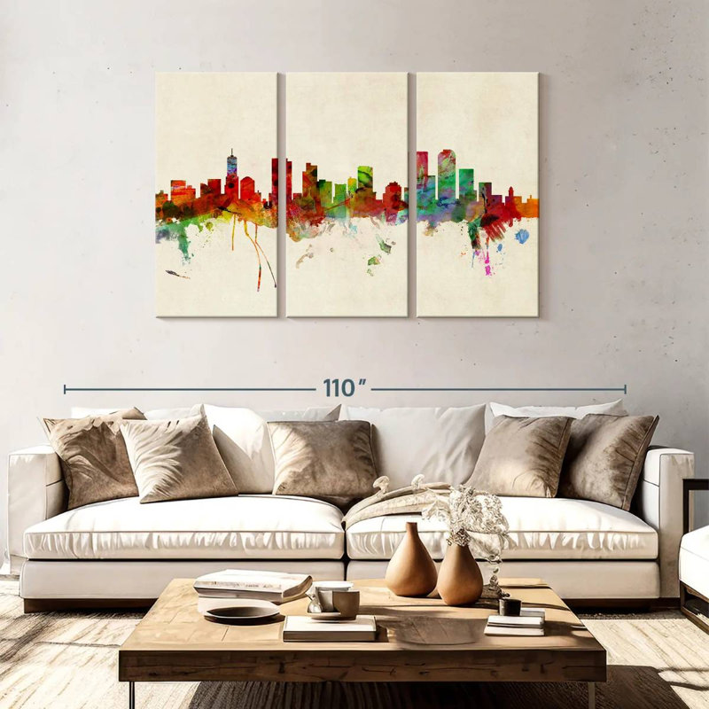 Sireci Denver Colorado Skyline III, 48" H x 74" W
