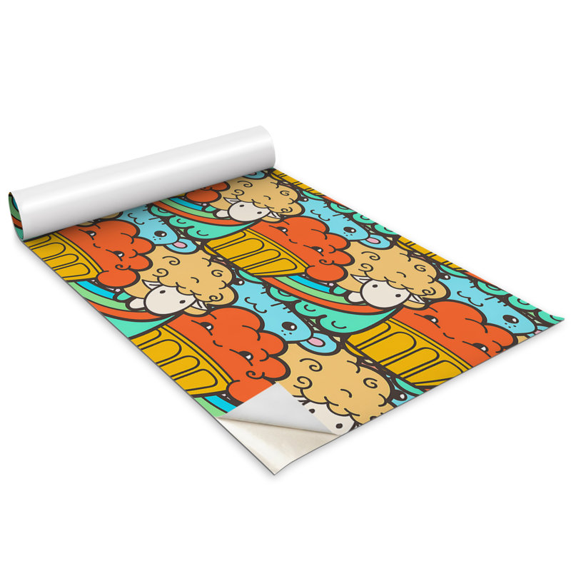 Animesh 100 cm x 50 cm Matte Peel & Stick Wallpaper Roll