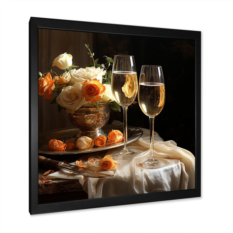 Classic Elegance, reproduction sur toile encadrée, Cadre simple noir, H 24 po x l 24 po x P 1 po