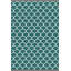 Tapis décoratif moderne à motif géométrique vert-17278885