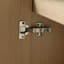 Meuble-lavabo simple autoportant de 42 po avec lavabo en résine et 2 portes d'armoire à fermeture en douceur-31853029