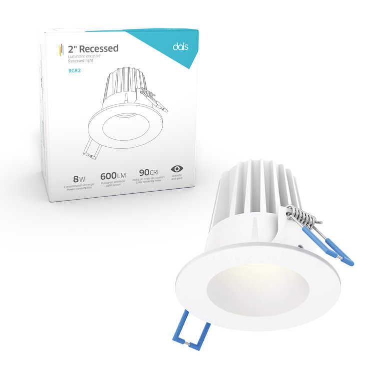2'' Selectable Color Temperature Dimmable Air-Tight IC Rated LED Canless Recessed Lighting Kit